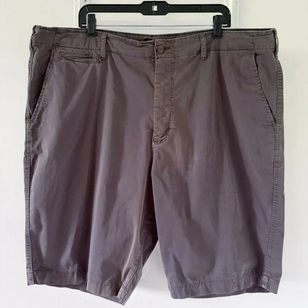 American Eagle Shorts Men 44 Gray Next Level Flex Longer Length Chino Cotton AE